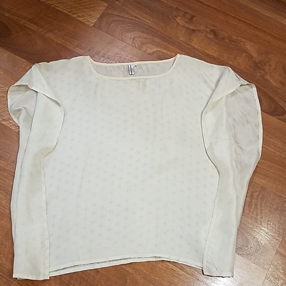 Blink silk kimono tunic cream mint .medium large - Picture 3 of 8